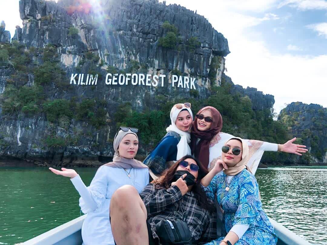 Mangrove forest boat tour in Langkawi at sunset